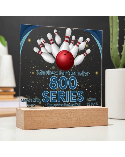 Bowling 800 Series Honor Score Reward Acrylic Bowling Gift