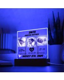 Baby Announcement Gift Personalized Acrylic with LED | Birth Announcement Gift