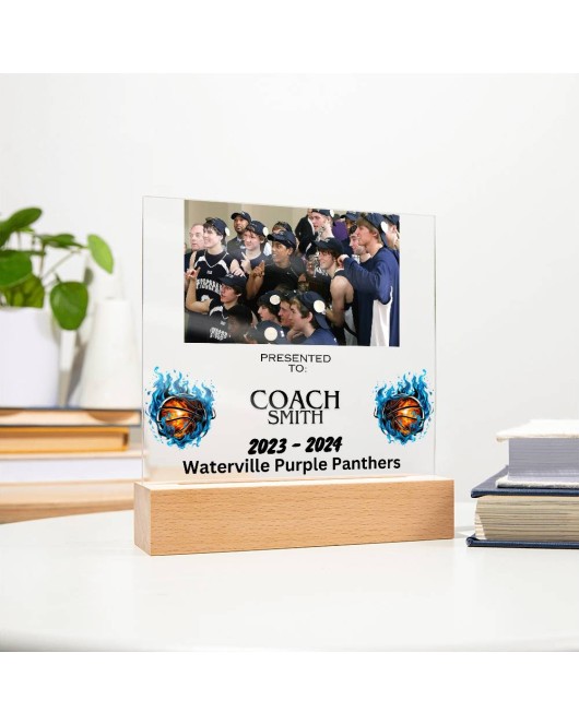 Personalized Basketball Coach plaque