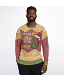 Run On Coffee and Cheer Ugly Christmas Sweatshirt