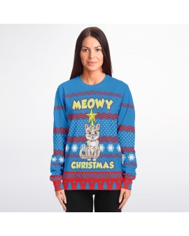 Meowy Christmas Ugly Christmas Sweatshirt