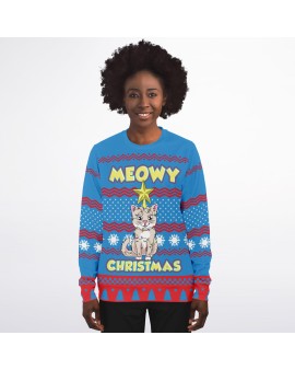 Meowy Christmas Ugly Christmas Sweatshirt