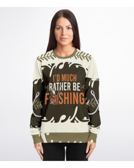 Rather Be Fishing Ugly Christmas Sweatshirt