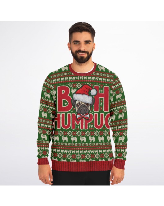 Bah HumPug Ugly Christmas Sweatshirt