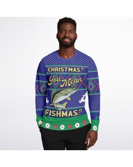 You Mean Fishmas? Ugly Christmas Sweatshirt