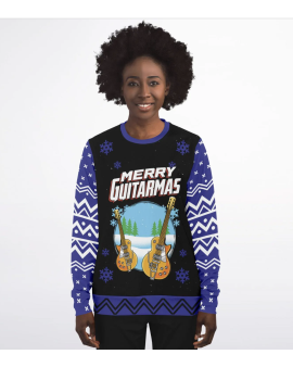 Merry Guitarmas Ugly Christmas Sweatshirt