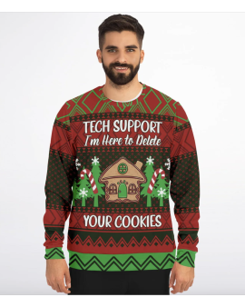 Delete Your Cookies Ugly Christmas Sweatshirt