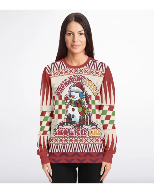 Snow Many Beers Ugly Christmas Sweatshirt